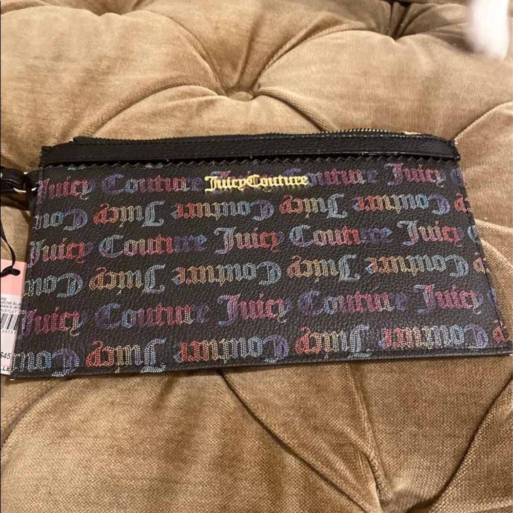 - Rainbow Black it’s a man’s world clutch/wristlet Juicy cou… - Picture 4 of 7